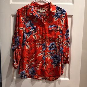 Loft floral blouse